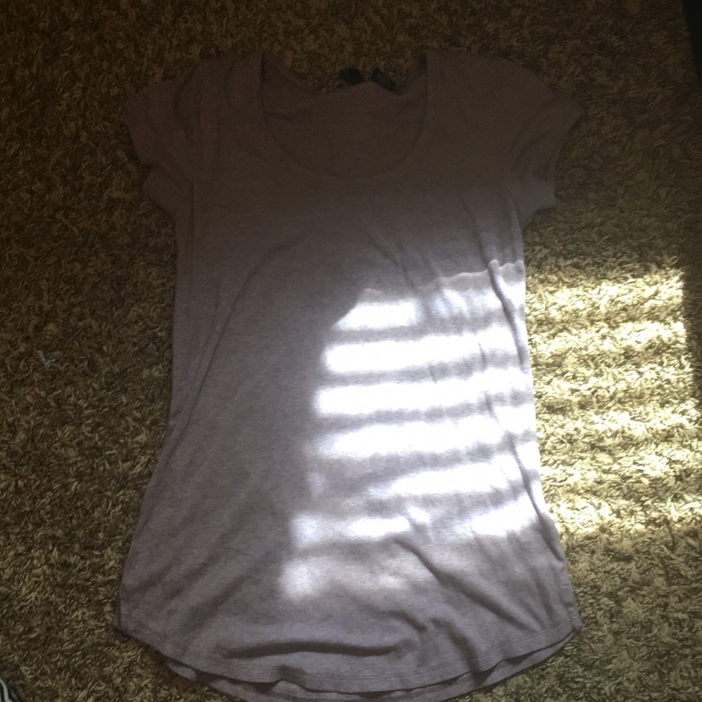 Loose purple shirt